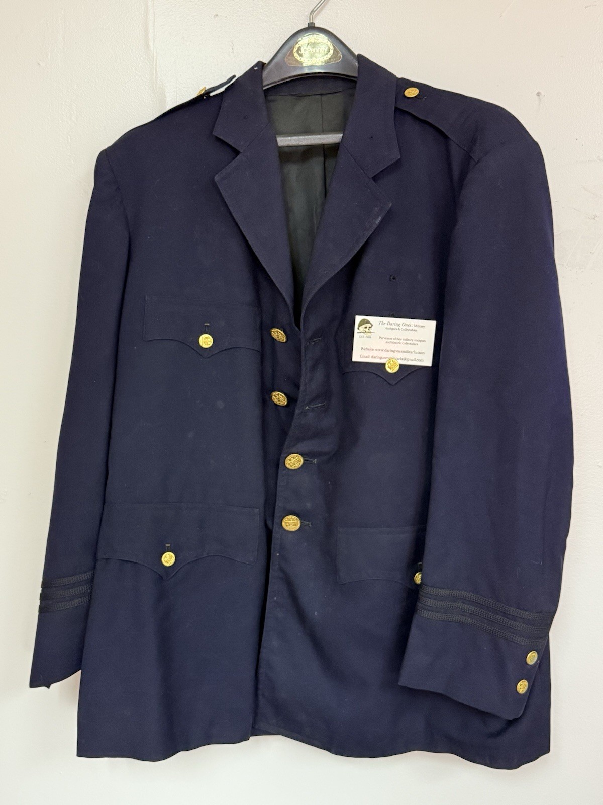 Original Vintage NYPD Officer’s Dress Jacket And Gloves Police Smith & Gray