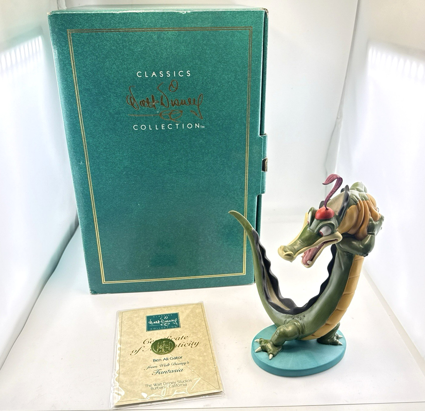 WDCC Fantasia Ben Ali Gator Figurine w/ Box & COA Dance of the Hours Disney WDCC Fantasia Ben Ali Gator Figurine w/ Box & COA Dance of the Hours Disney