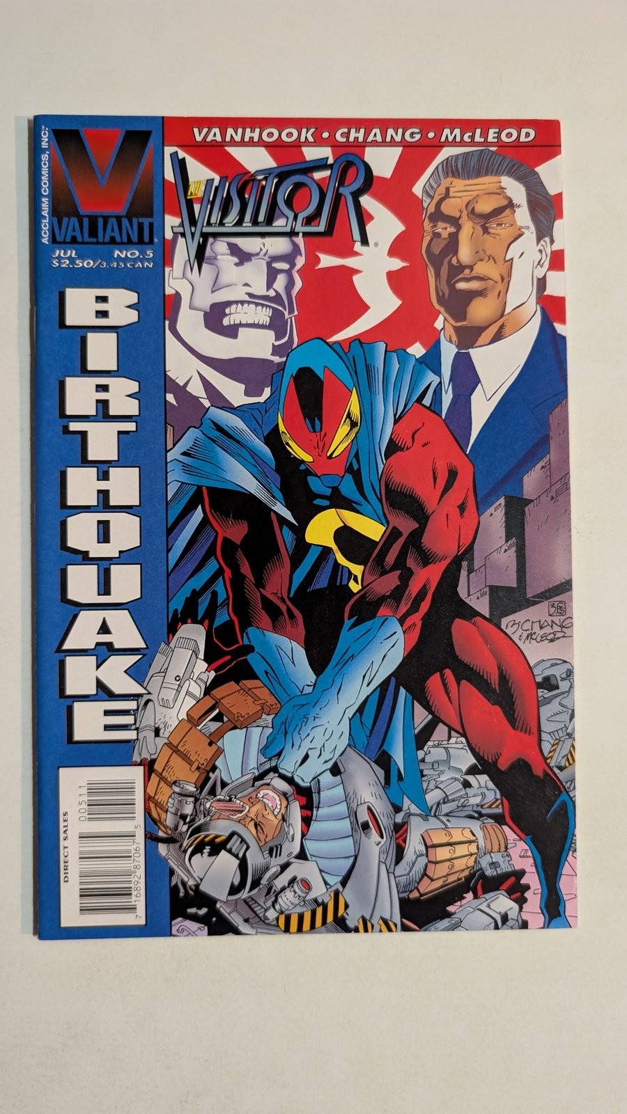 Visitor #5 Comic Book The Visitor Kevin VanHook Valiant 1995