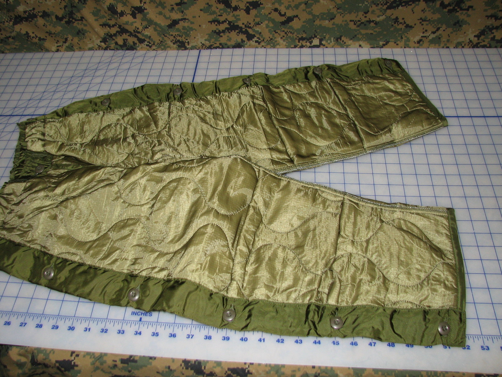 case 15 SMALL long FIELD trousers pants LINERS cold weather w/ buttons down leg