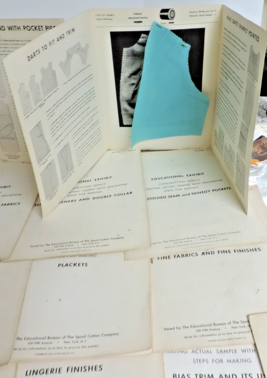 1937: 23 Large 48x13 Cotton-From Field to Spool Educational Exhibit Sewing RARE