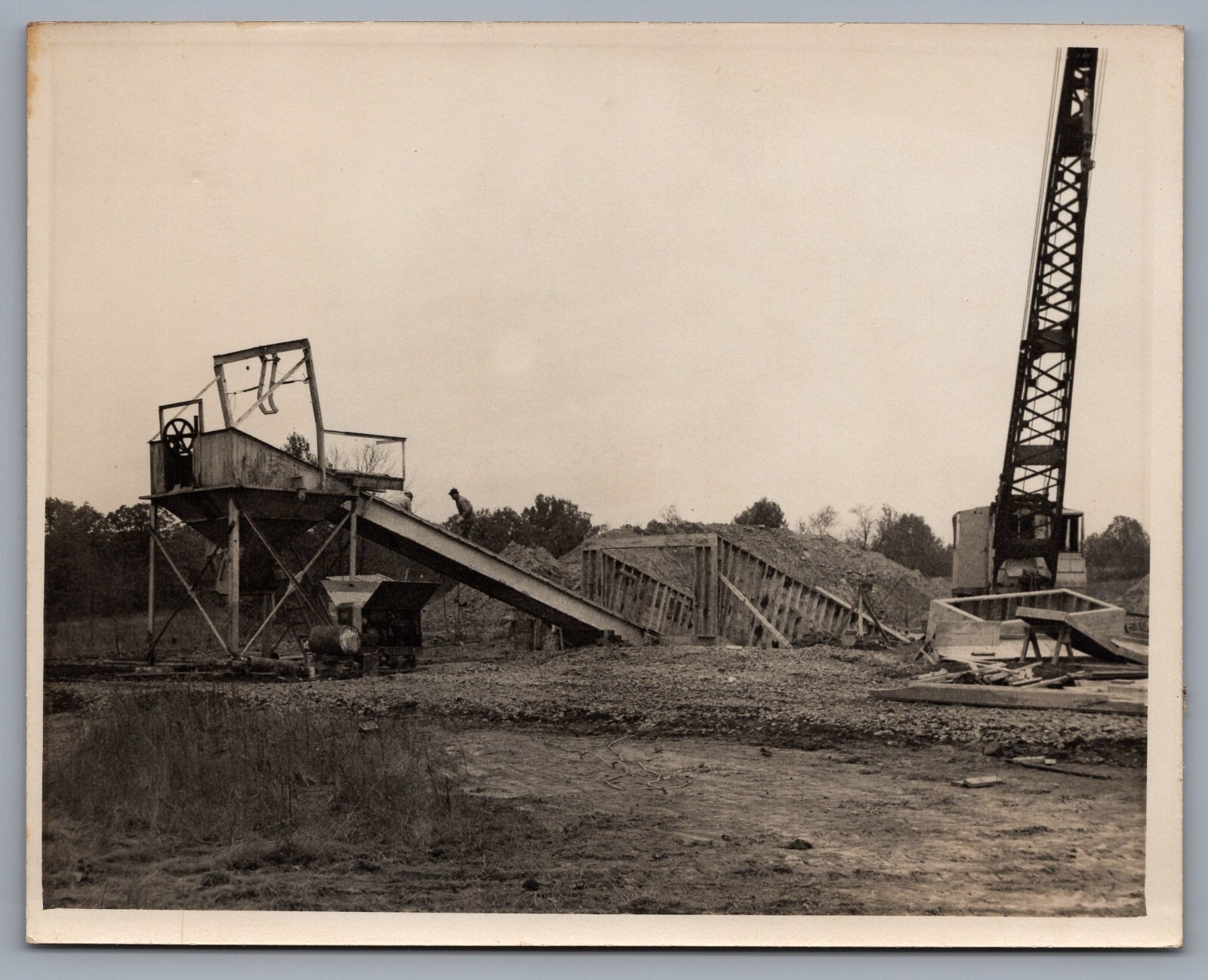 1949 Peabody Coal Co. Mine #40 Galatia Illinois 4x5 Photo Air Slope 7858