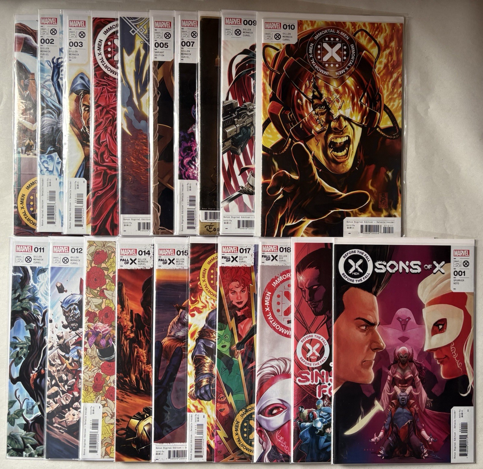 Immortal X-Men Issues #1-18 Missing #6 + Sons Of X & Sinister Four, #5 Variant Immortal X-Men Issues #1-18 Missing #6 + Sons Of X & Sinister Four, #5 Variant