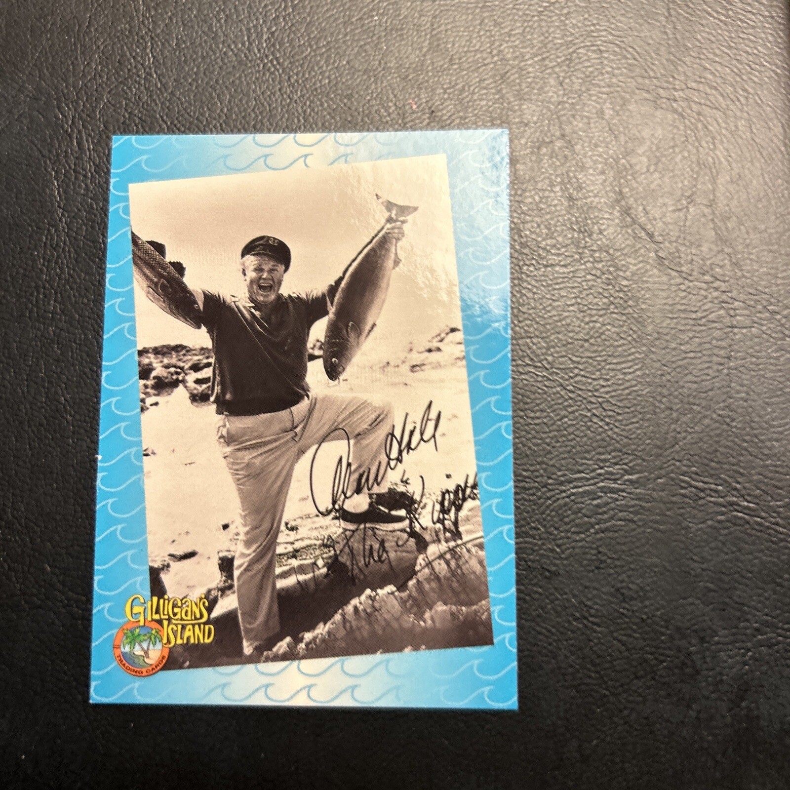 Jb10b Gilligans Island 1997 Dart #38 Skipper Alan Hale add ship .10 cents