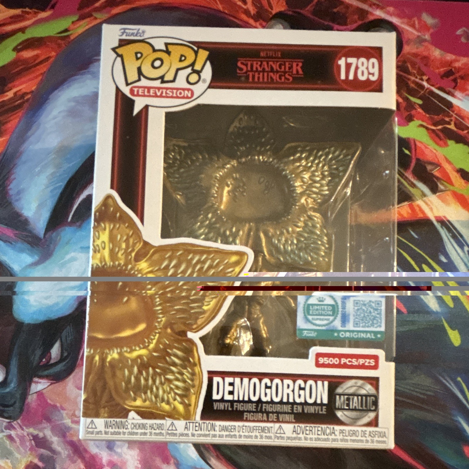 Funko Pop Stranger Things Demogorgon Metallic Gold Limited Edition #1789 1/9500