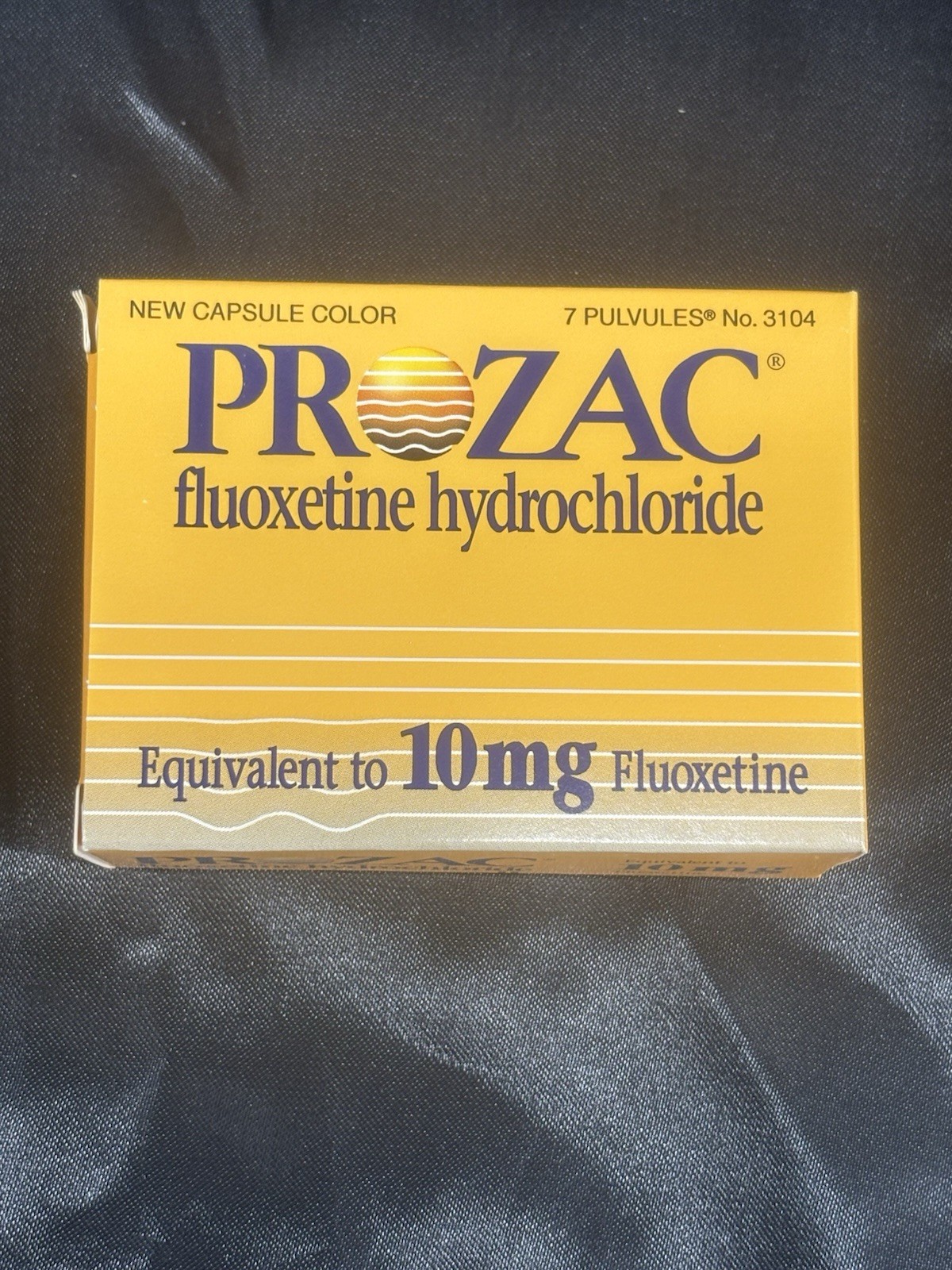 Prozac Pharmaceutical Advertising EMPTY Box Drug Rep Promo Vintage
