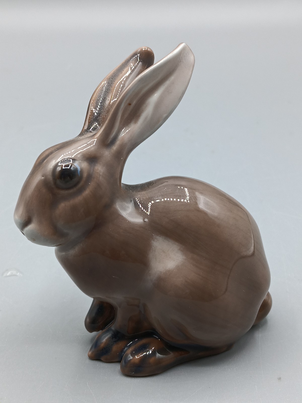 Vintage Rare Dahl Jensen Rabbit Figurine #1141 Copenhagen Denmark