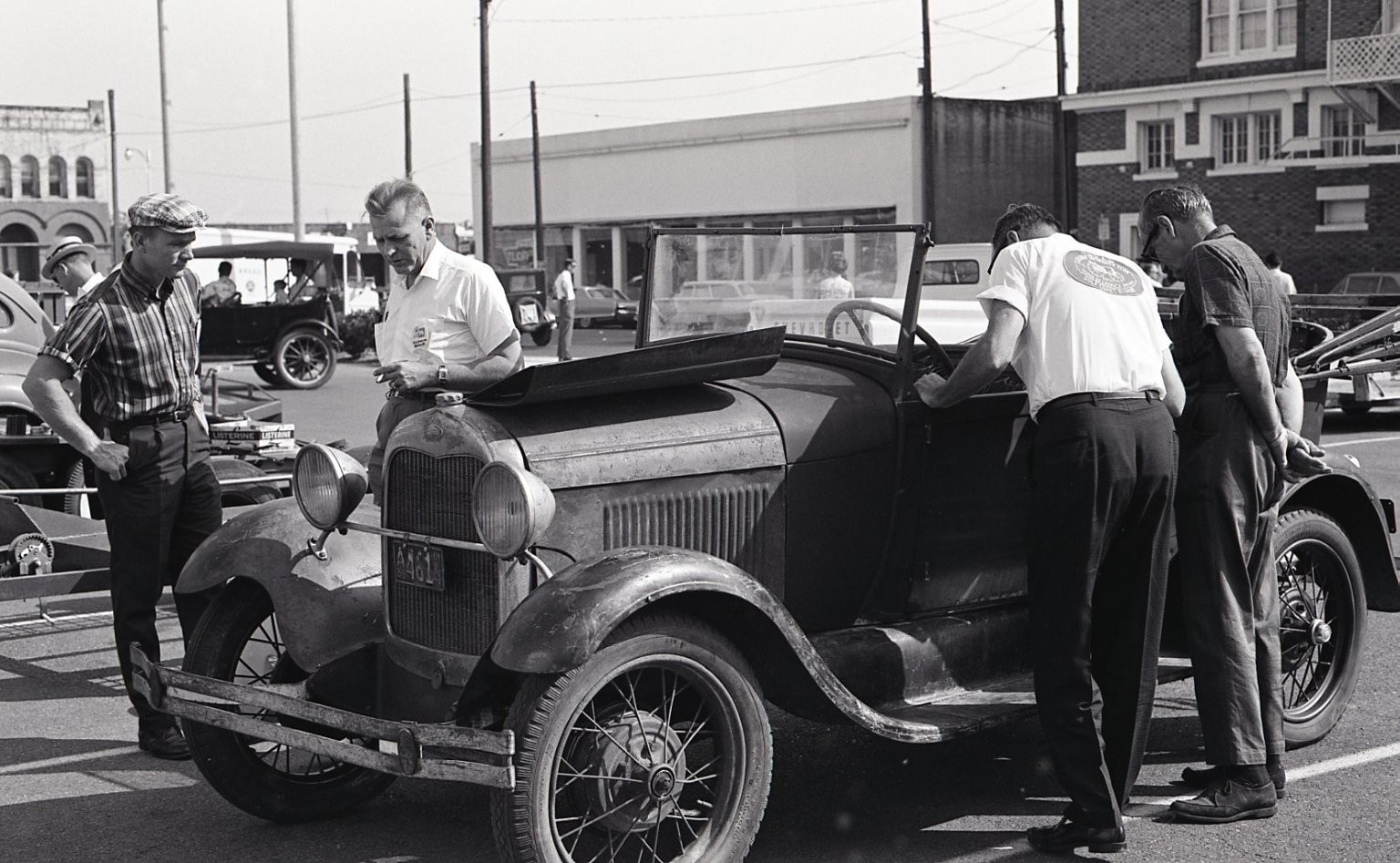 sl47 Negative 1960's Waco Texas Model A Roadster Classic Car 326a sl47 Negative 1960's Waco Texas Model A Roadster Classic Car 326a