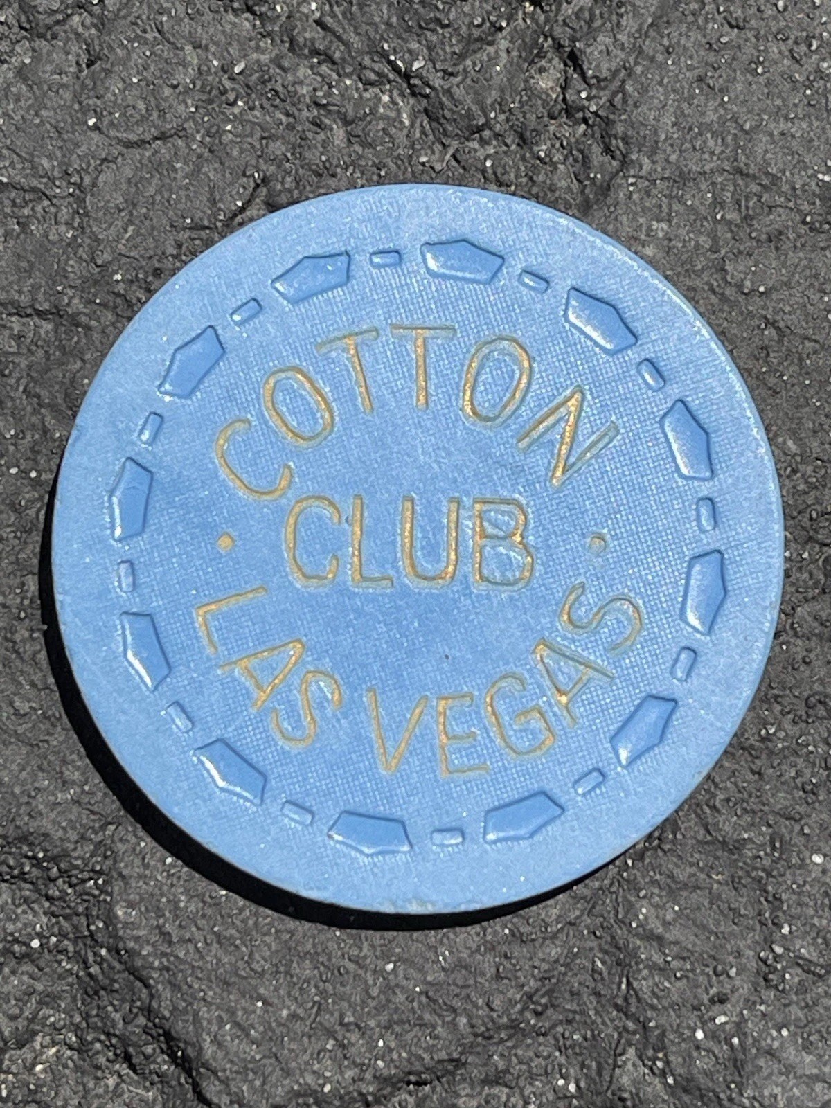 1953 VINTAGE CASINO CHIP $10 COTTON CLUB LAS VEGAS Poker Old memorabilia Coin