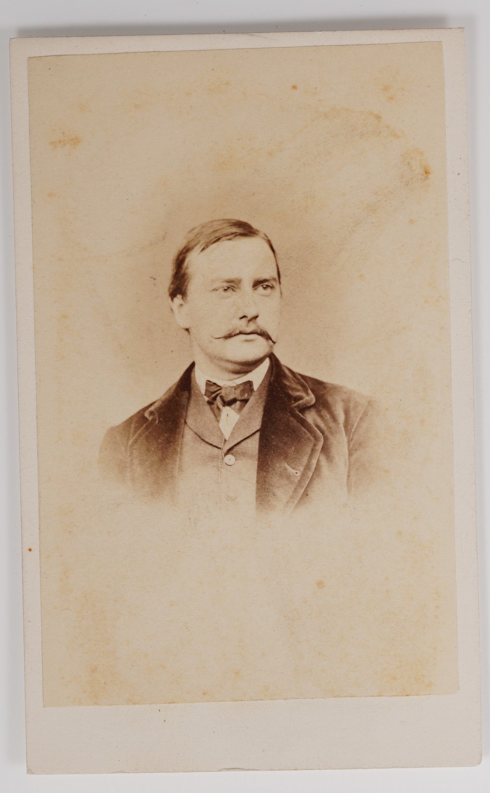 Antique CDV Wenderoth Taylor & Brown Handsome Man With Mustache Philadelphia PA