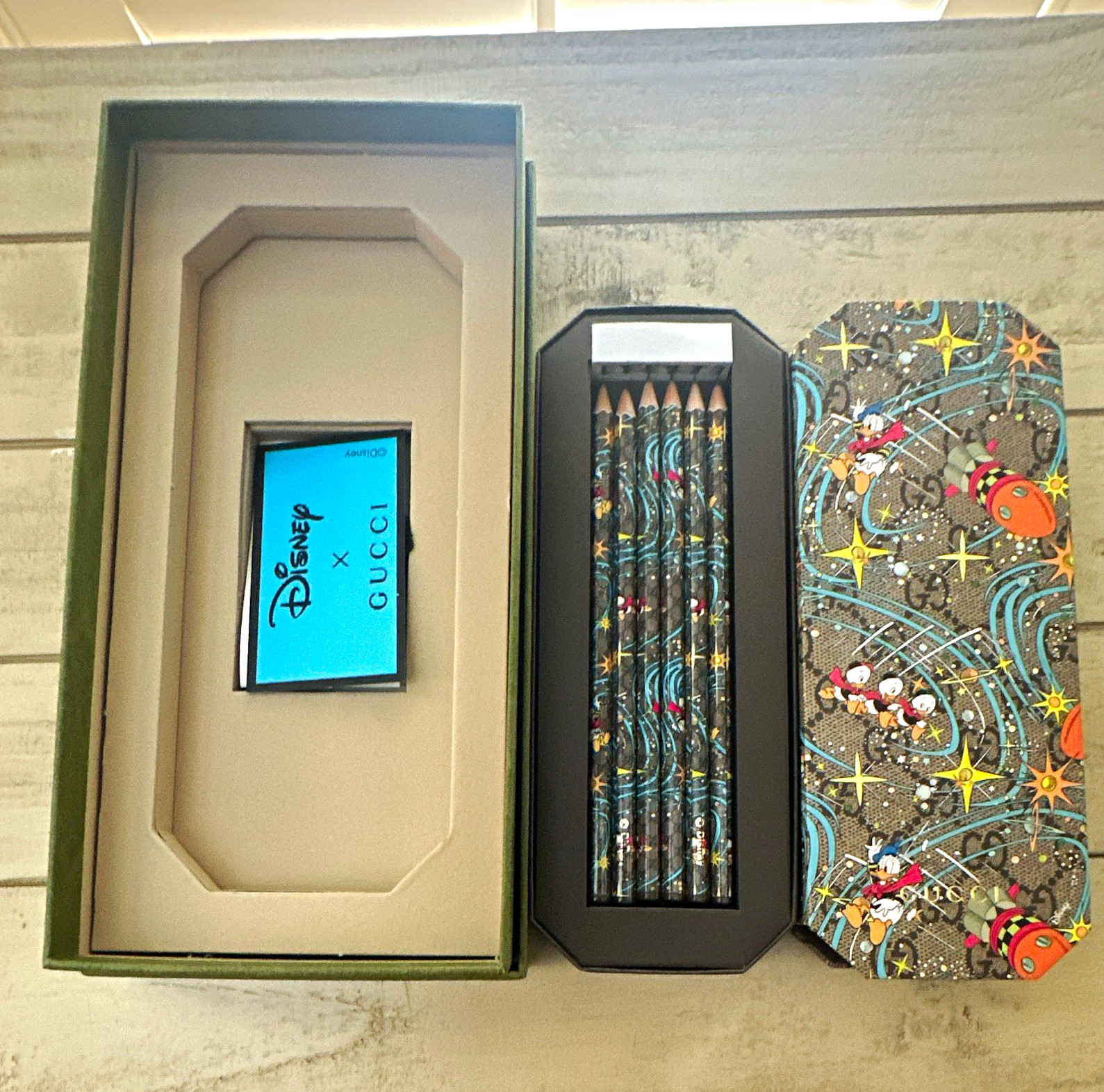 Disney x Gucci Collectible Pencil Set Gift Box Set in Box