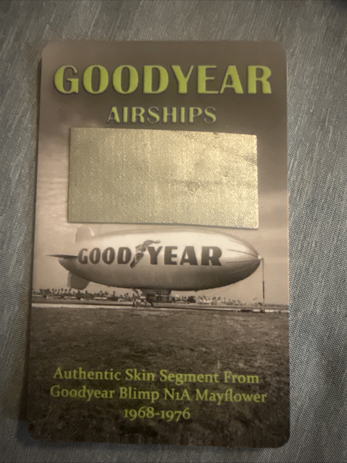 1968-1976 Authentic Skin Segment From Goodyear Blimp N1A Mayflower 🔥