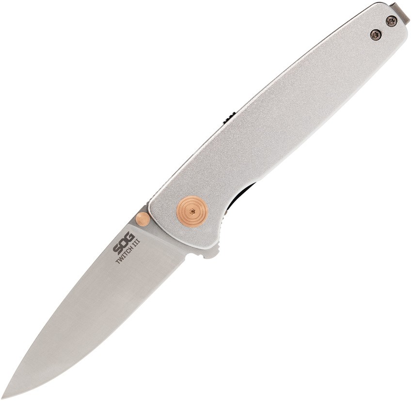 SOG Twitch III Linerlock Rose Folding Knife 3 in