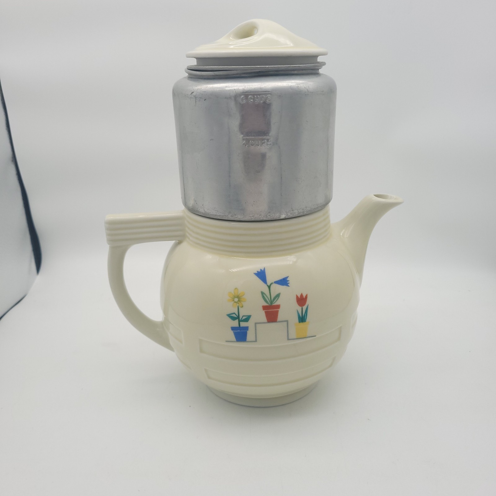 Vintage Drip-O-Lator Coffee Tea Pot, Enterprise Aluminum Co