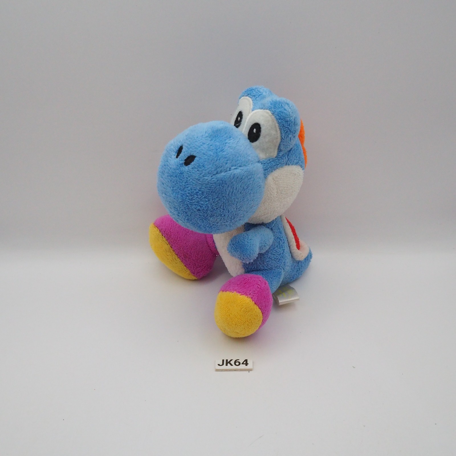 JK64 JUNK Yoshi Yossy  Blue Island DS Super Mario Sanei 2007 Plush 6\