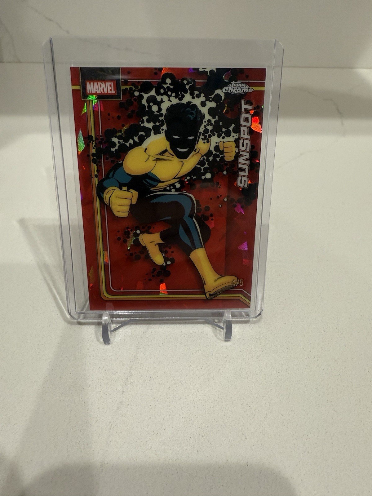 2026 Topps Chrome Sapphire Marvel Comics #172 Sunspot Red Sapphire /5