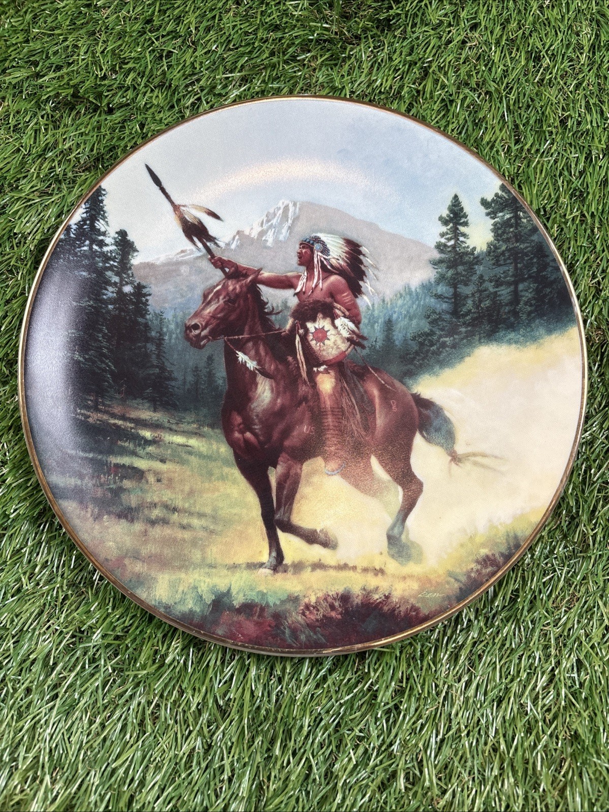 1994 The Hamilton Collection The Last Warriors Victory's Reward Plate
