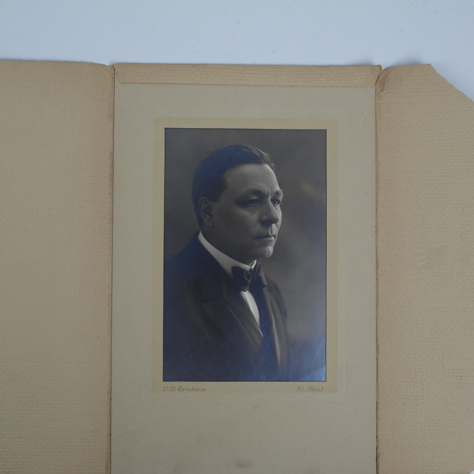 Antique B&W Photograph Portrait Distinguished Gentleman Man