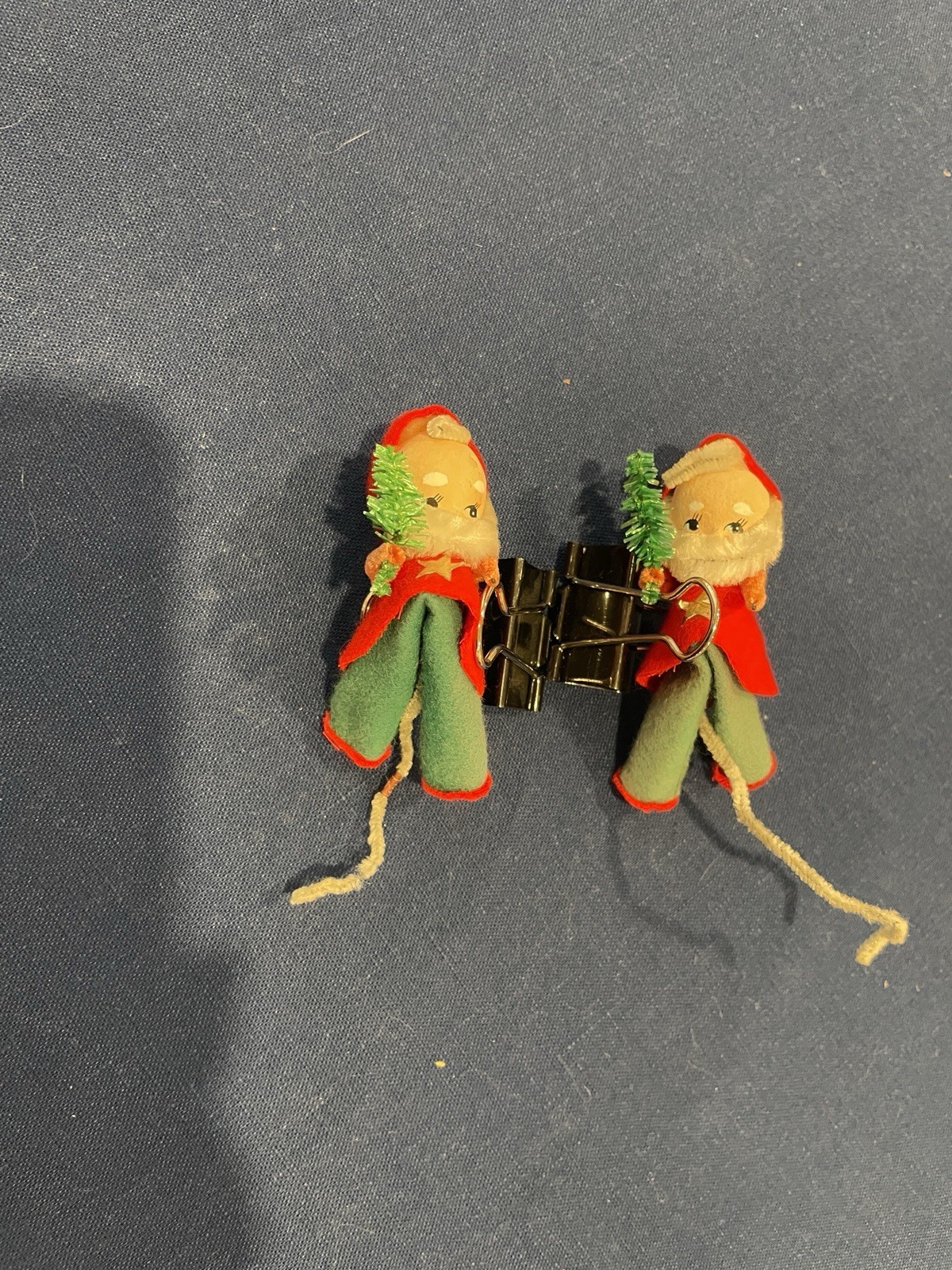 Vintage Flocked Christmas Ornaments Set Set Of 5 Vintage Flocked Christmas Ornaments Set Set Of 5