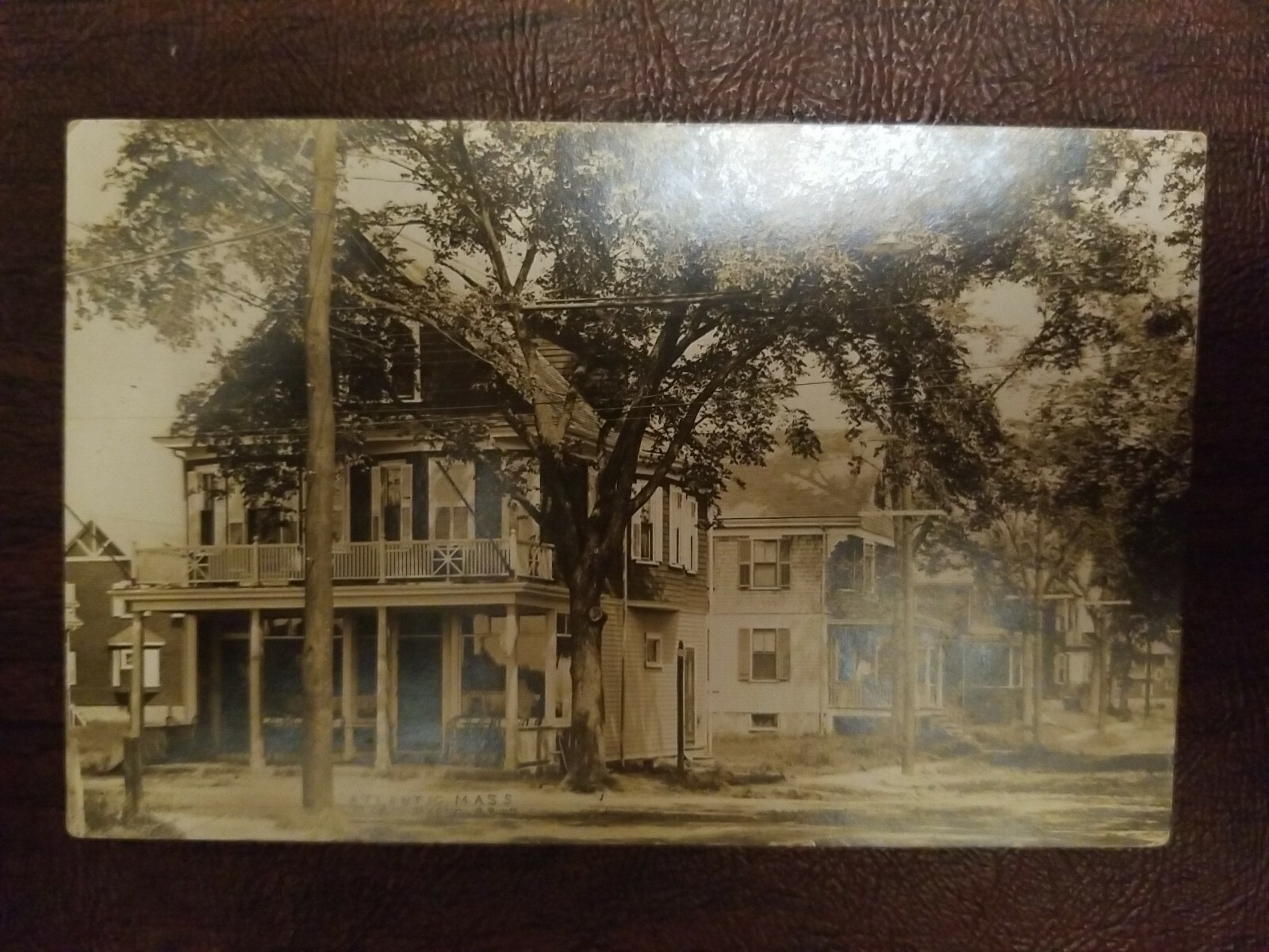 Atlantic MA REAL PHOTO Second House Norfolk CTY Roper photo 2507 Mass Postcard 