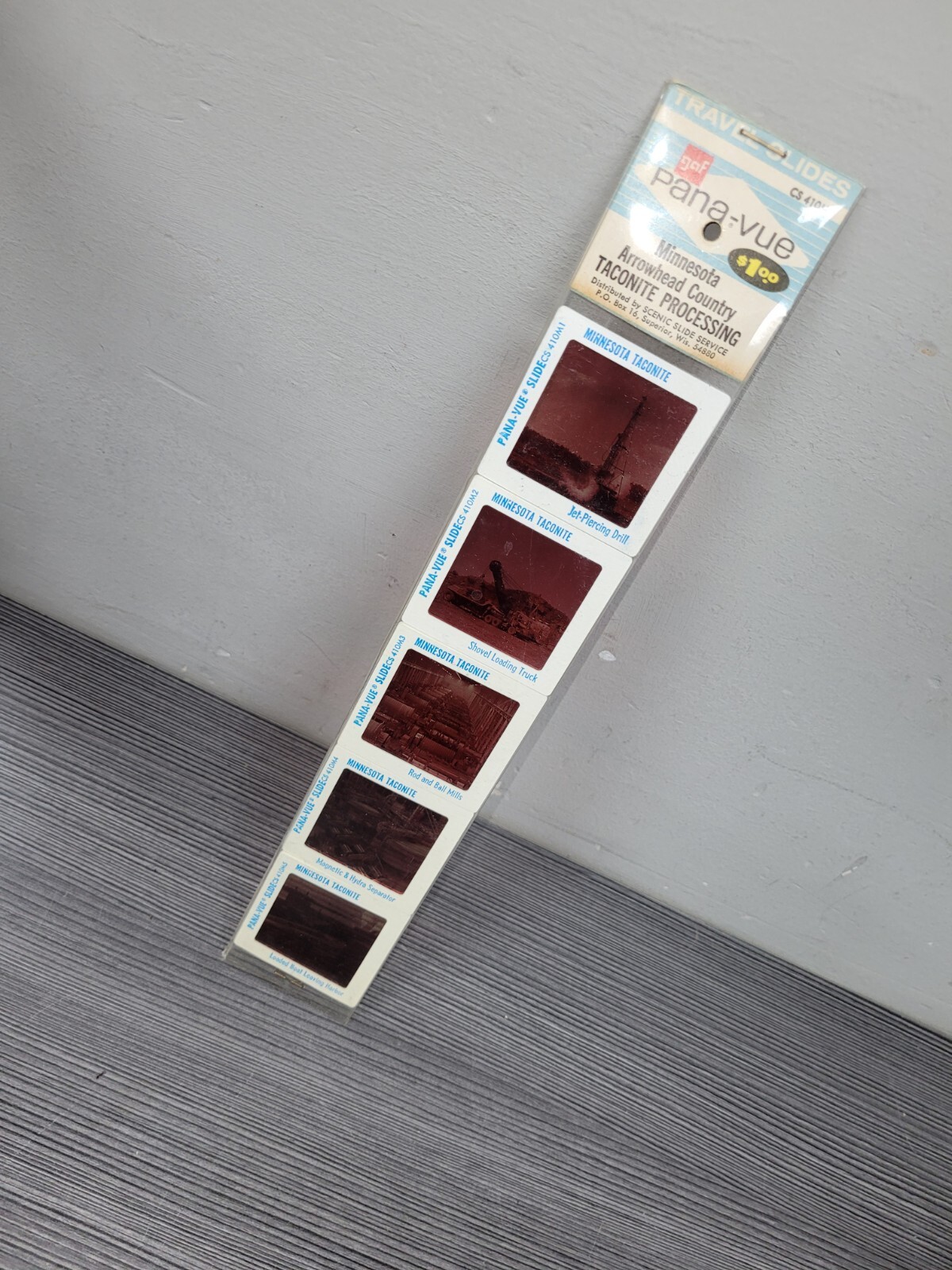 VINTAGE Pana-Vue Travel Slide NOS MINNESOTA ARROWHEAD COUNTY TACONITE PROCESSING