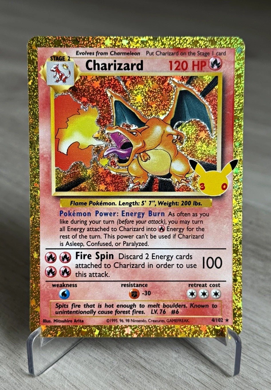 2026 Pokemon TCG 30th Anniversary Charizard 4/102 Mint Fresh New Pull Holo 2026 Pokemon TCG 30th Anniversary Charizard 4/102 Mint Fresh New Pull Holo