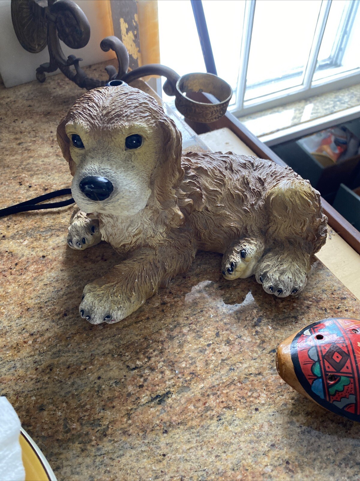 Cocker Spaniel FIGURINE Resin Animal Statue Large App 9\