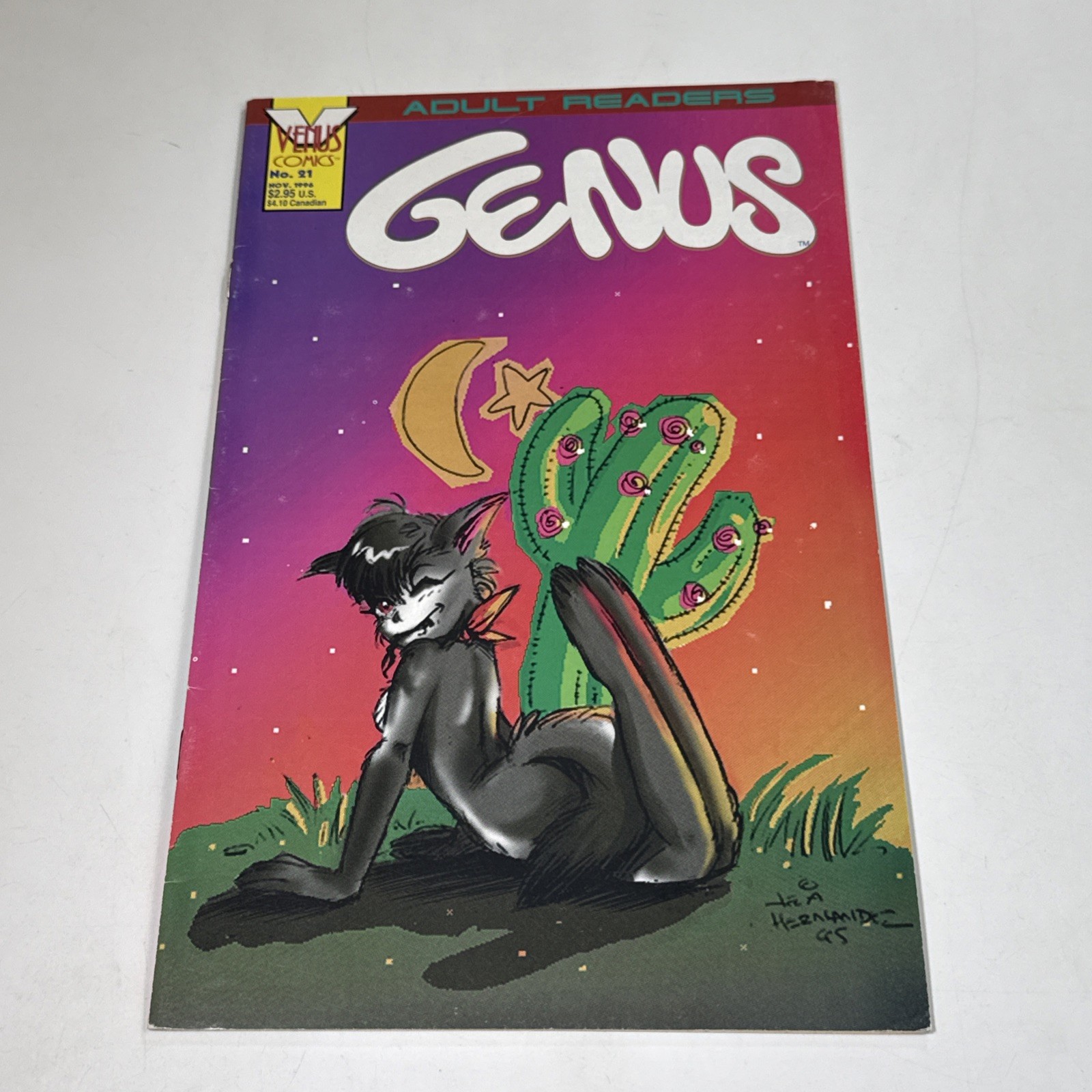 Genus #21 1996 Venus Comix 1st Print Anthropomorphic -- Low Print