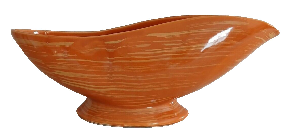 McCoy Harmony Orange And Yellow Pedestal Planter Bowl 12.25\