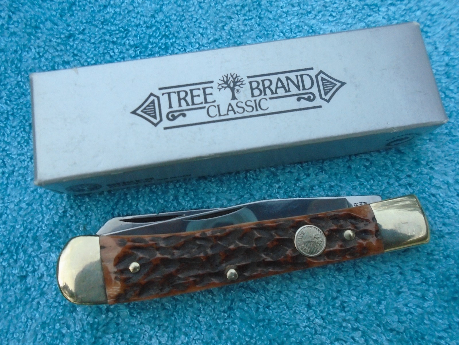 BOKER TREE BRAND CLASSIC TRAPPER SOLINGEN, GERMANY MIB POCKET KNIFE