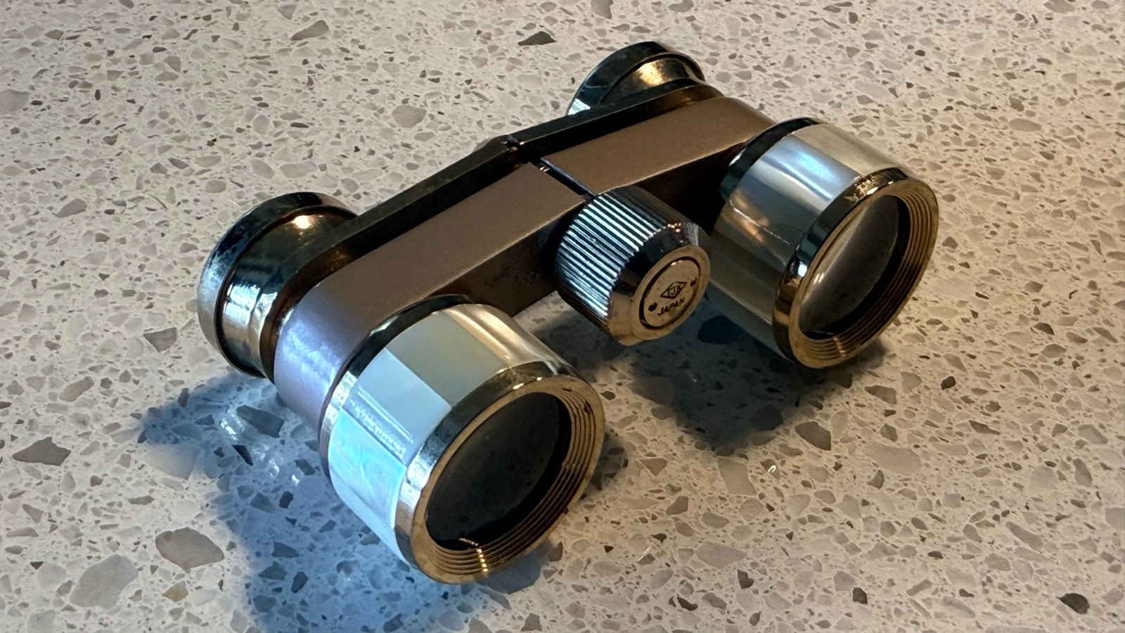 Vintage Bower Mother of Pearl Opera Glasses with Case
