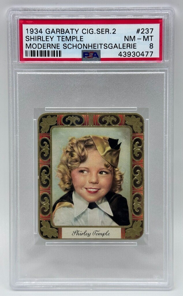 Shirley Temple 1934 Garbaty #237 Modern Schonheitsgalerie PSA 8