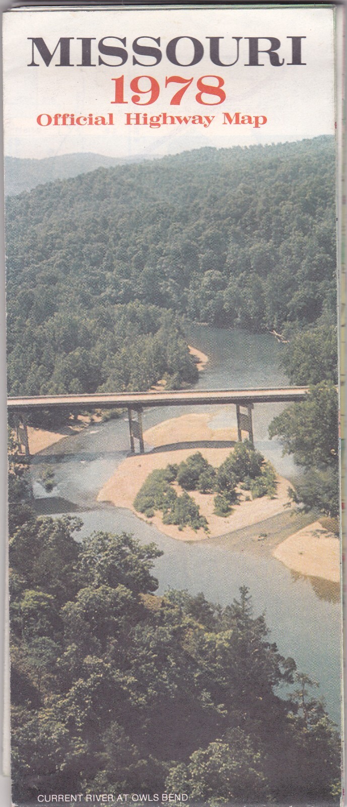 1978 Official State Issue Road Map of Missouri