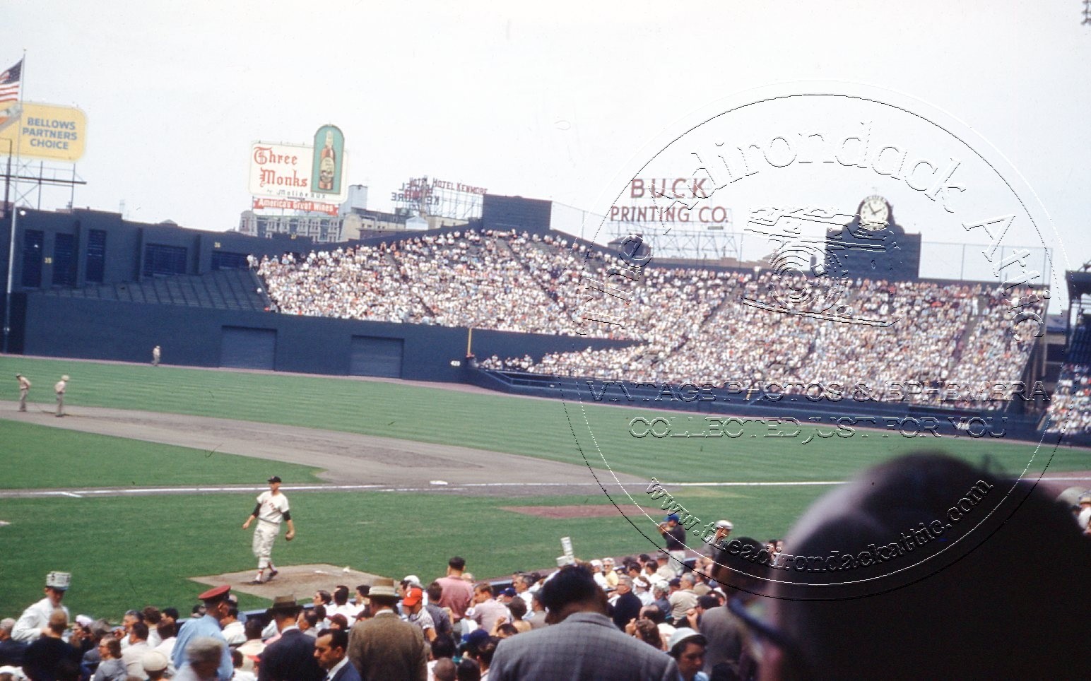 Orig.  35MM slide May 1958 Fenway Park Boston Red Sox vs NY Yankees Baseball