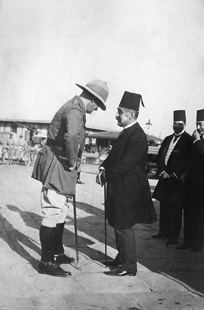 Lord Allenby British Viceroy Egypt discussing critical politic- 1919 Old Photo