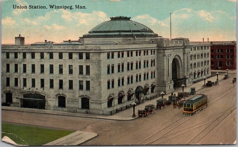 1914 WINNIPEG Manitoba Canada Postcard \