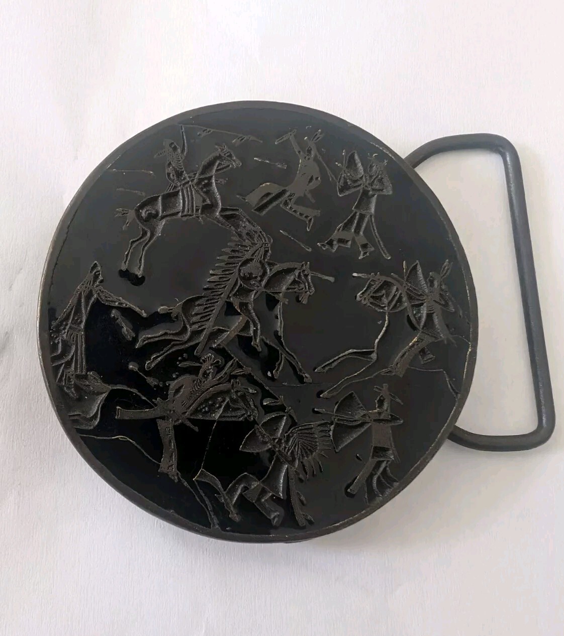 Vintage Belt Buckle Bouwerie Lane Indian Chief