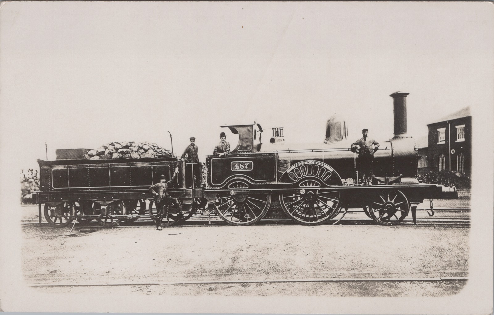 Samson 2-2-2 #487 John O\'Groat Samson London UK 1900s - RPPC Photo Postcard
