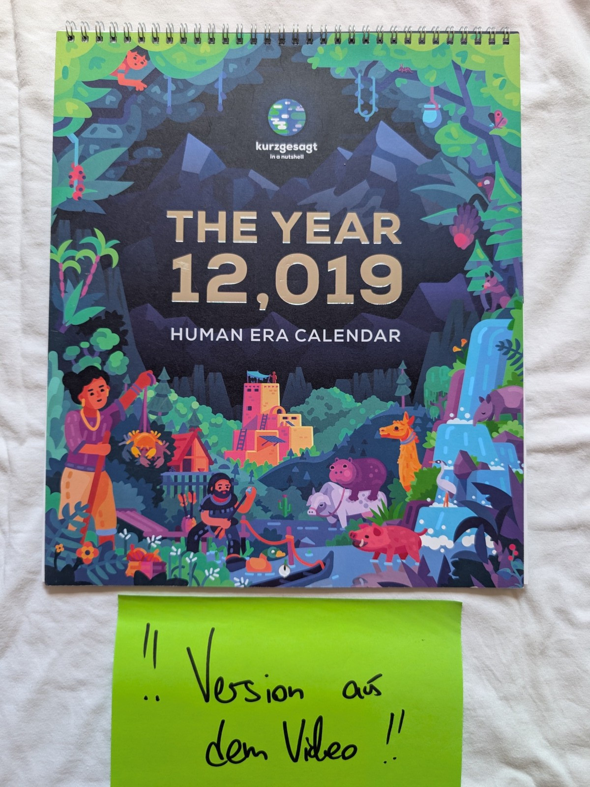 1 of 1 Short Said - In A Nutshell Calendar 2019 Video Prop Original Prop
