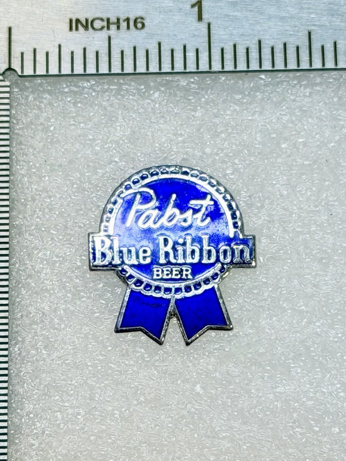 Pabst Blue Ribbon Beer Logo Lapel Pin Advertising PBR Breweriana Enamel Metal