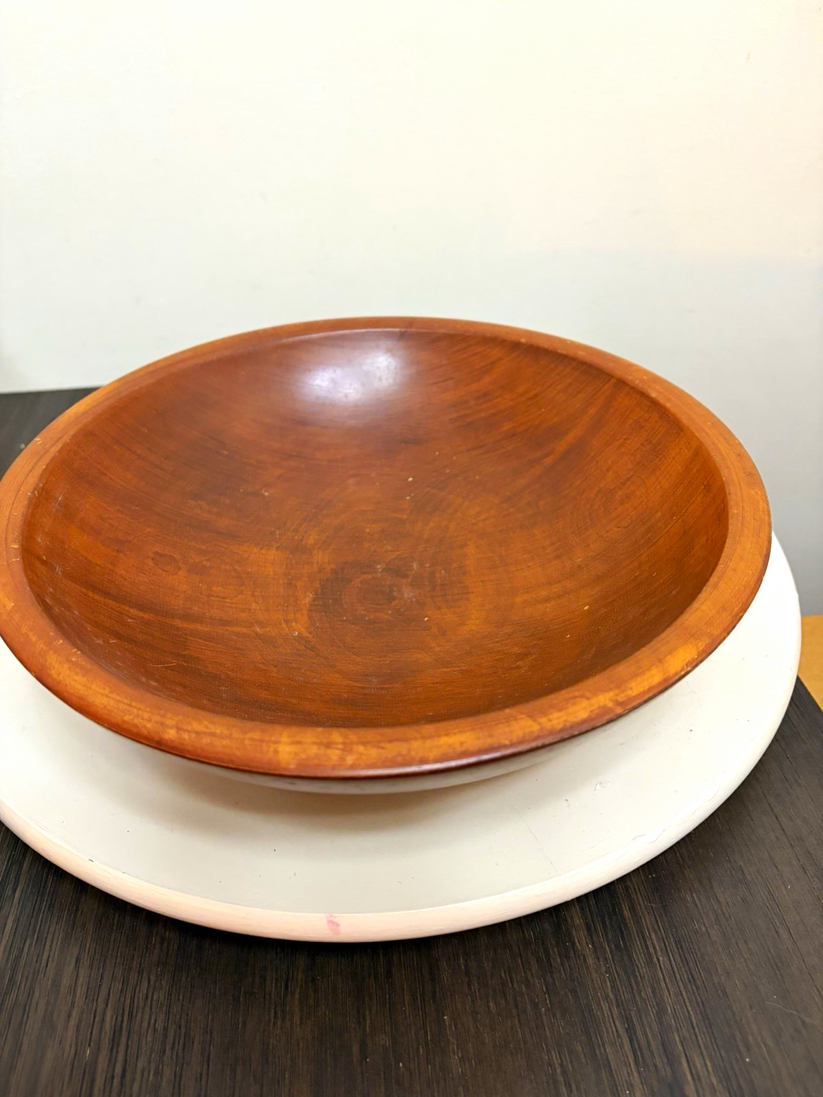 Vintage Signed Munising Wooden Serving / Salad Bowl – Approx. 11”