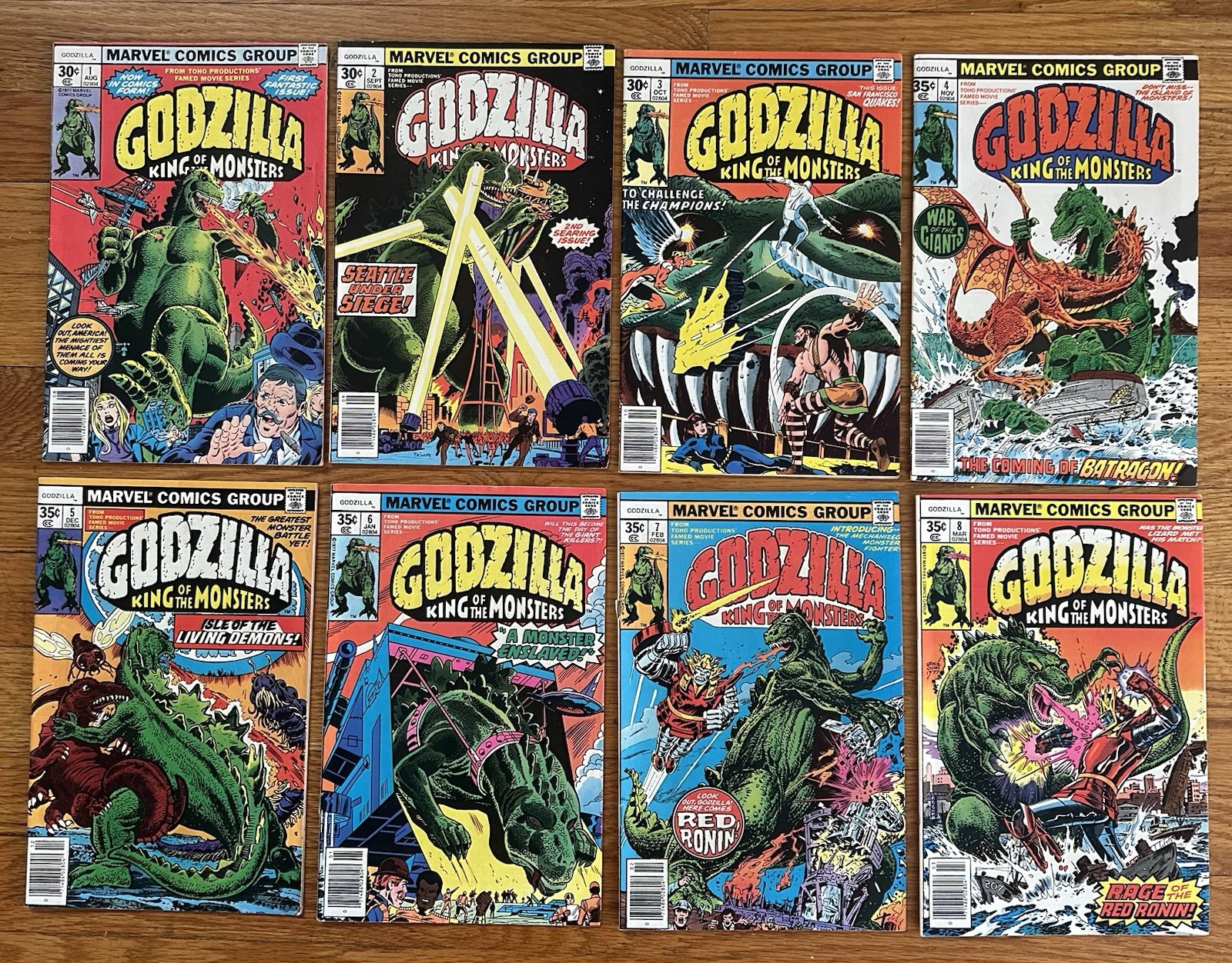 Godzilla #1-24 Marvel Comics 1977 full lot set complete run 24 total