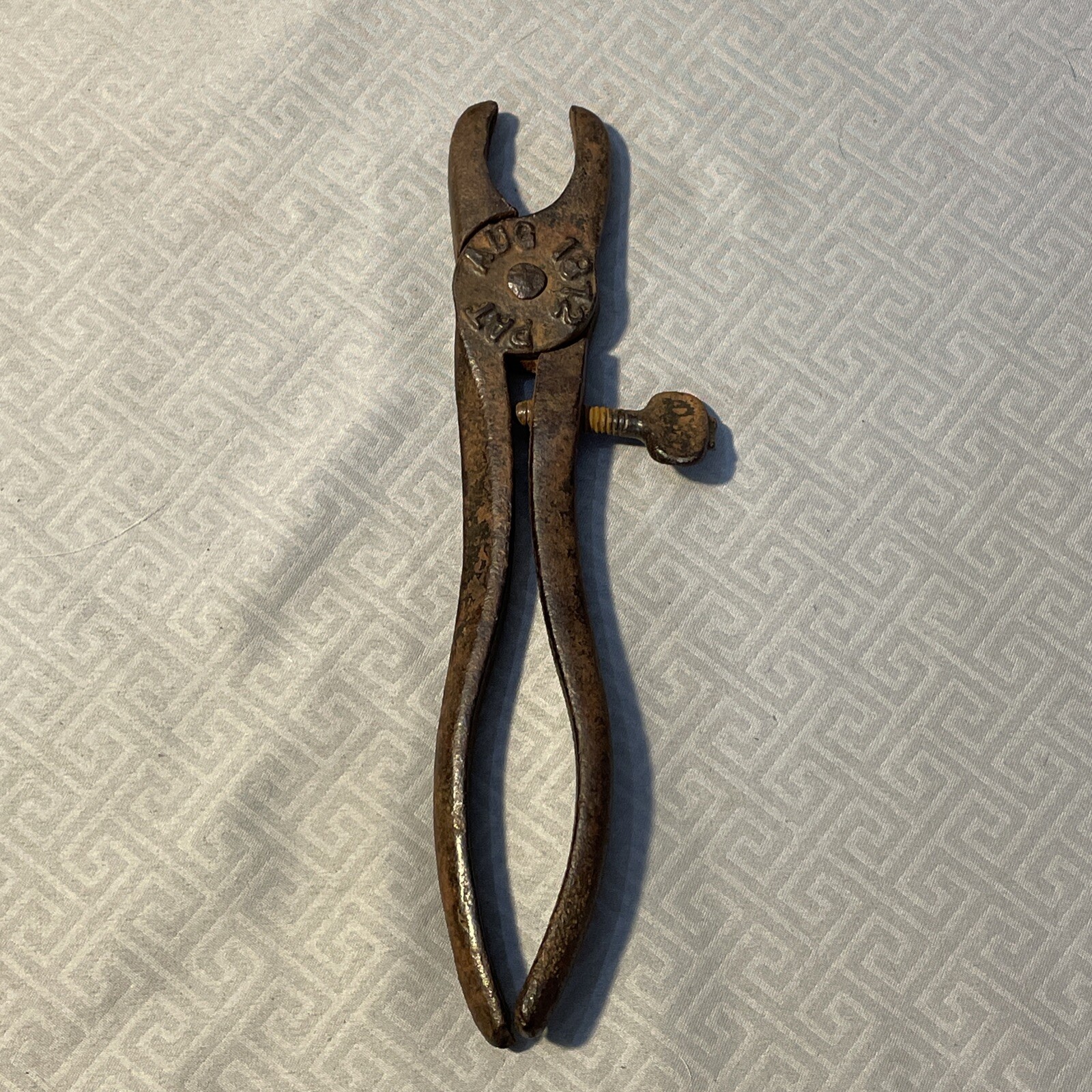 Vintage Hog Ringer Nose Ring Pliers Patented 1892