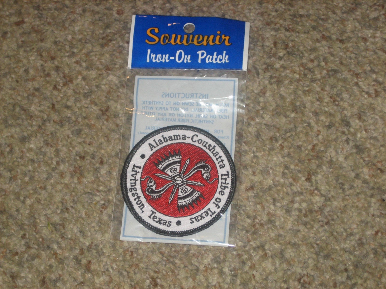 Vintage Alabama-Coushatta Tribe Patch, Livingston, Texas