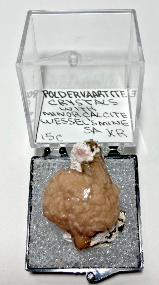 Exquisite VERY Rare Poldervaartite (Olmiite variety) & minor Calcite. S.A.