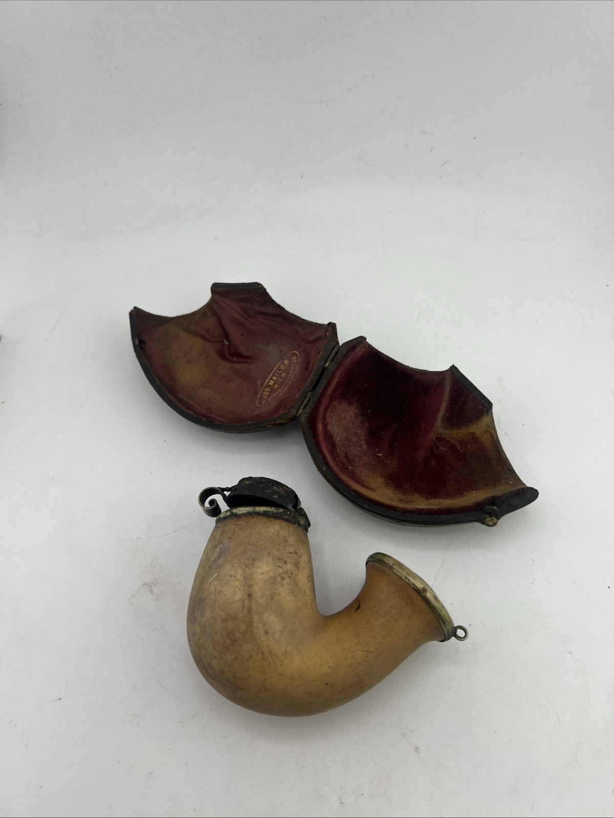 Vintage Jos. Mailer Wein Tobacco Pipe Bowl Only with Case READ