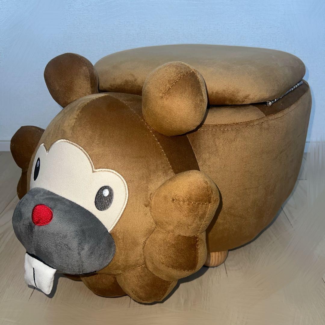 Pokemon Bidoof (Male) Storage Stool - Made to Order Pokemon Bidoof (Male) Storage Stool - Made to Order