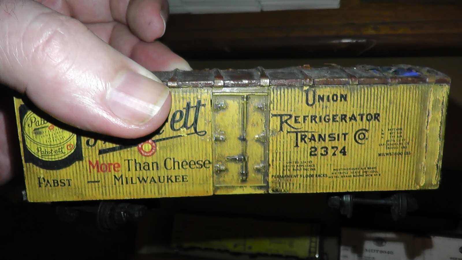 ho freight car milwaukee wood antique old union refrigerator
