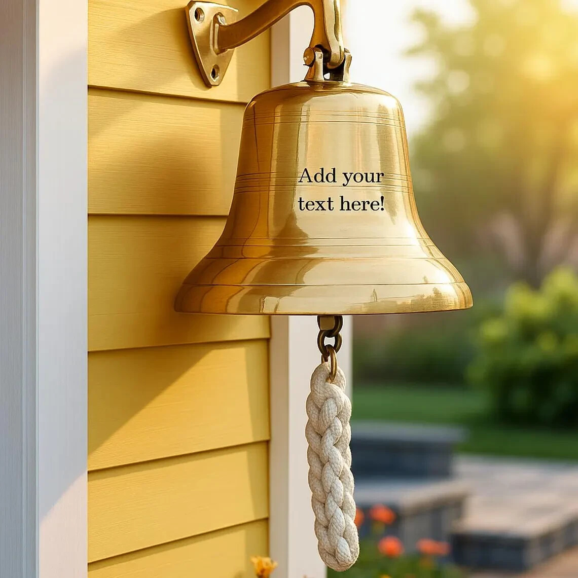 Personalized Engraved Brass Bell-Brass Nautical Bell for Home Decor 7\