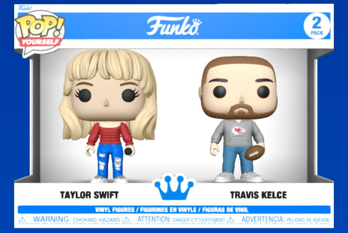 Taylor Swift & Travis Kelce Custom Funko Pop 2 Pack